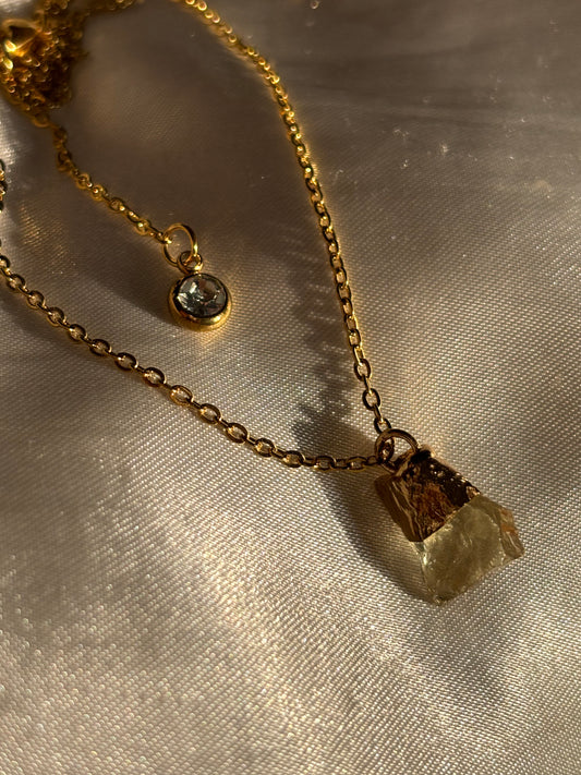 Raw Citrine Necklace