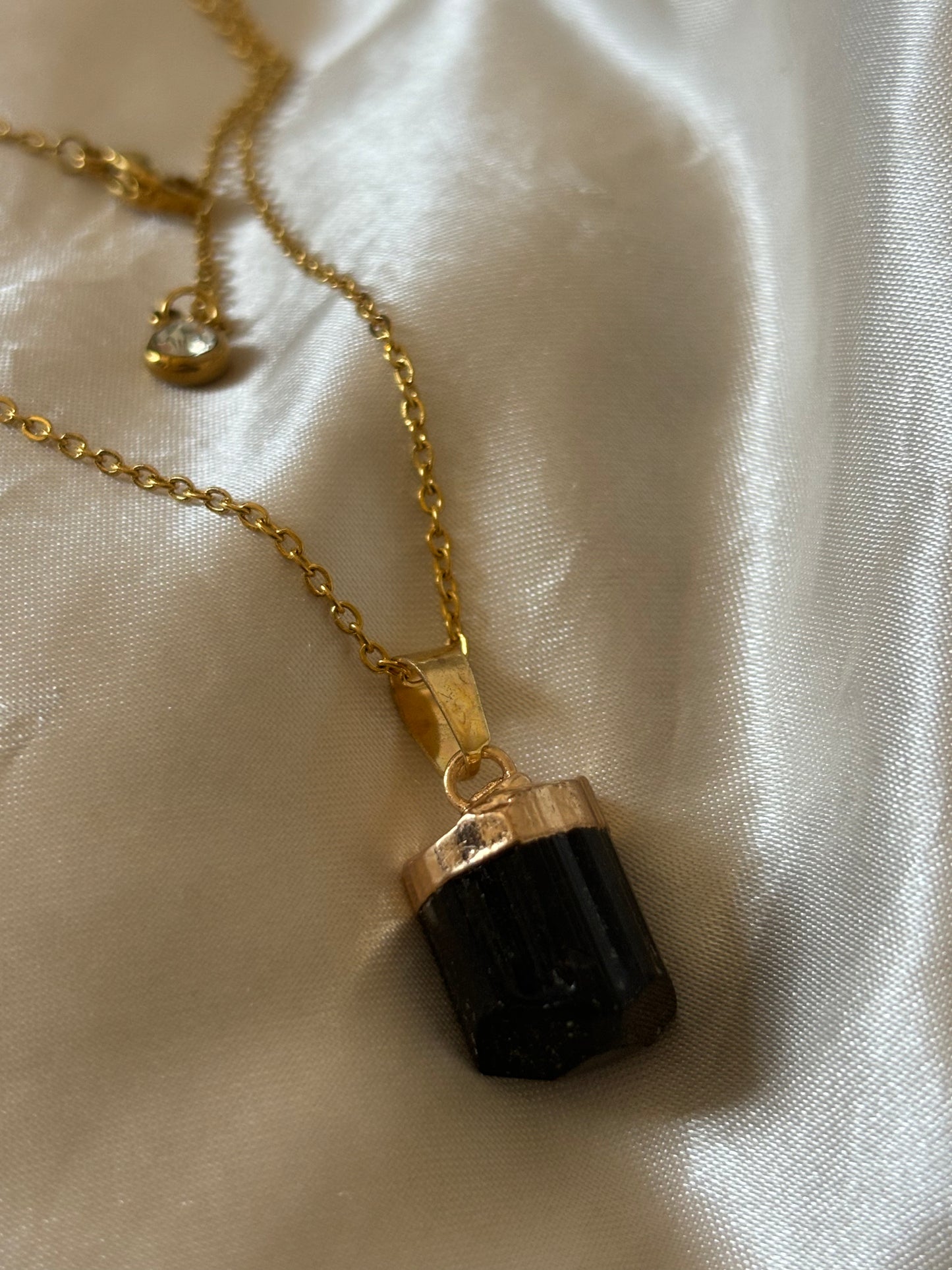 Black Tourmaline pendant necklace